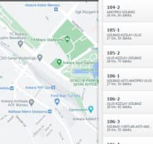 Ankara Trafik Durumu Yoğunluk Haritası