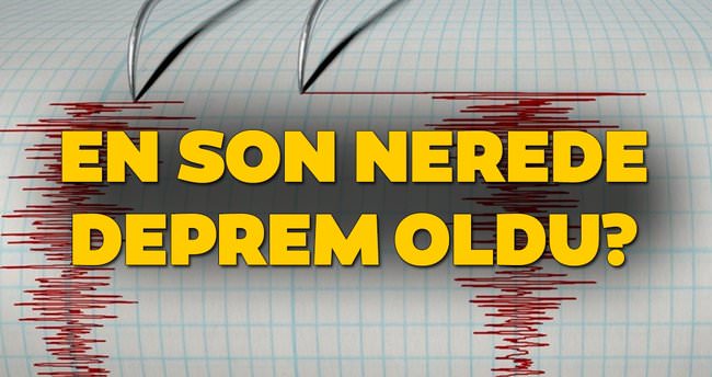 En Son Olan Depremler SON DAKIKA !