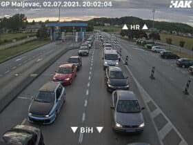 Maljevac Hırvatistan Sınır Kapısı Canlı izle