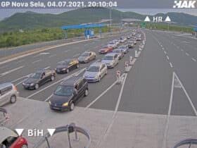Nova Sela Hırvatistan Sınır Kapısı Canlı