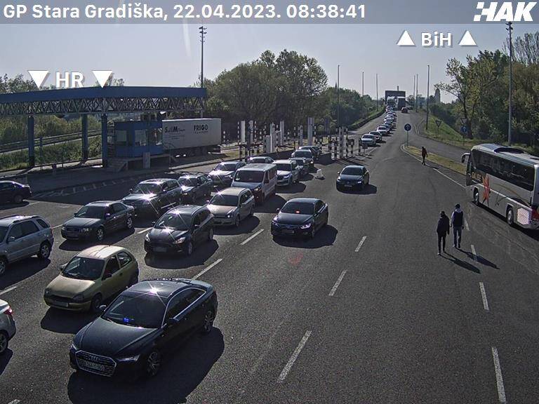 Bosna Hersek Sınır Kapısı Stara Gradiška Canlı