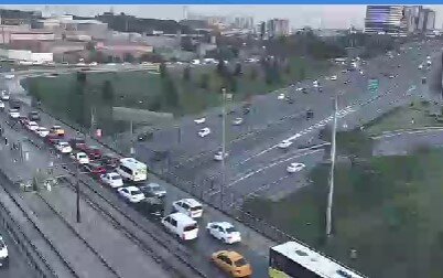 İstanbul Tem Metris Yolu Canlı Mobese izle-Trafik